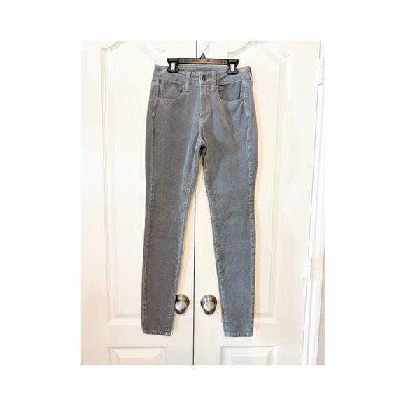 American Eagle Outfitters Pants - American Eagle Outfitters Gray Super Stretch Hi Rise Jegging Size 2 Regular